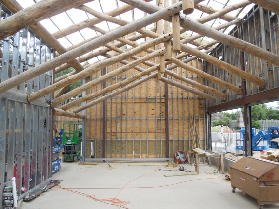 Houston zoo - gorillas of the african forest (arrival bldg-under construction).jpg