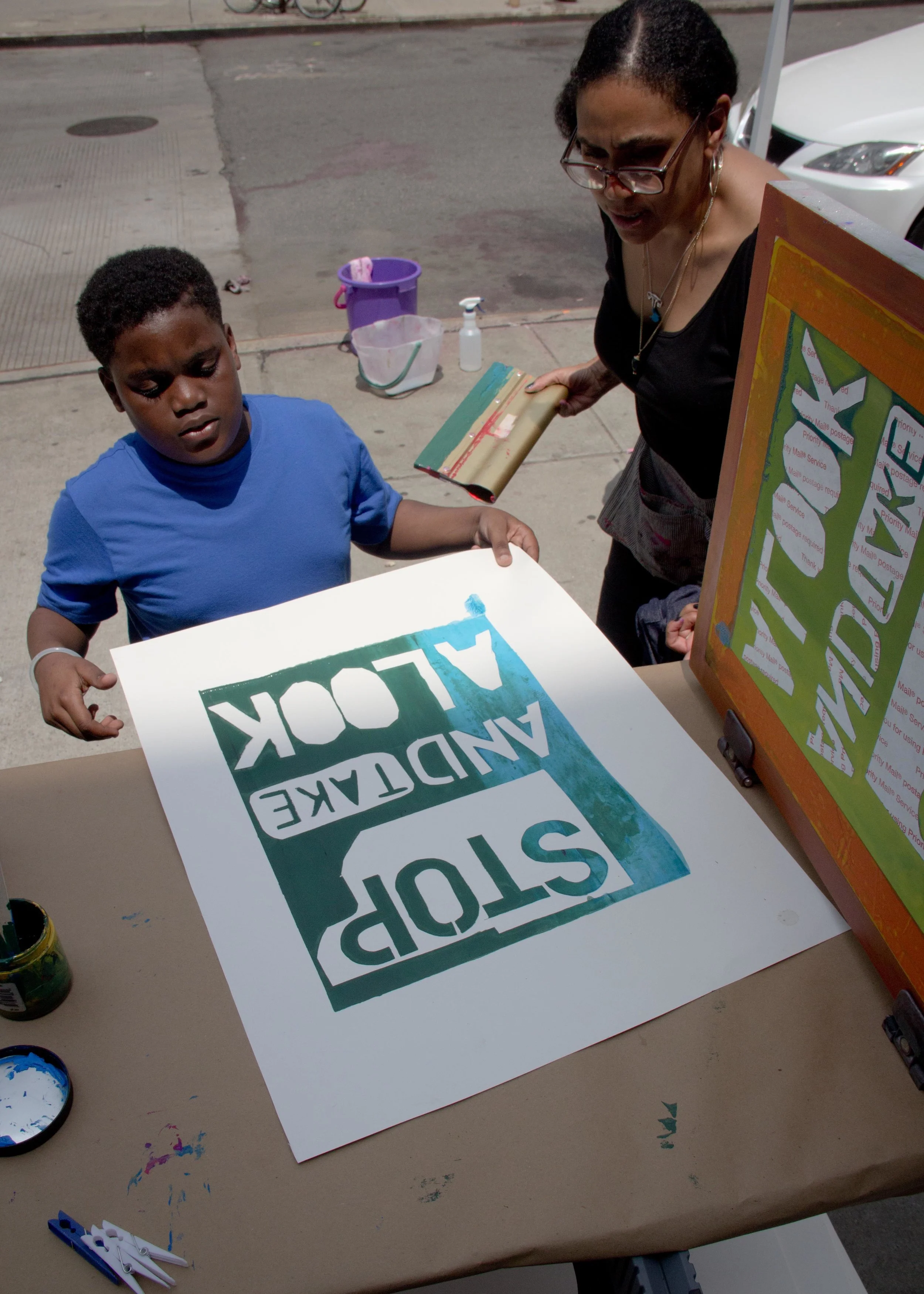 Street silkscreen workshop