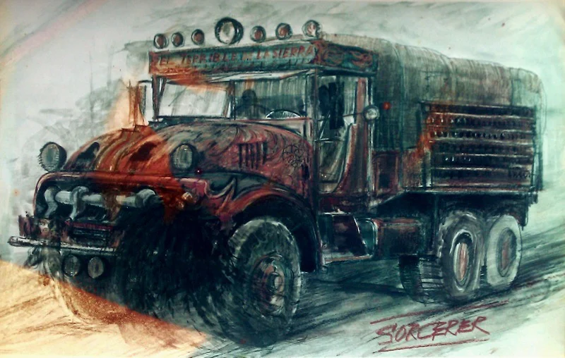  Sketches for Sorcerer's trucks by production designer John Box. 