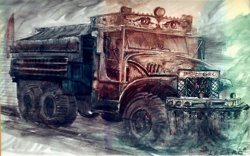  Sketches for Sorcerer's trucks by production designer John Box. 