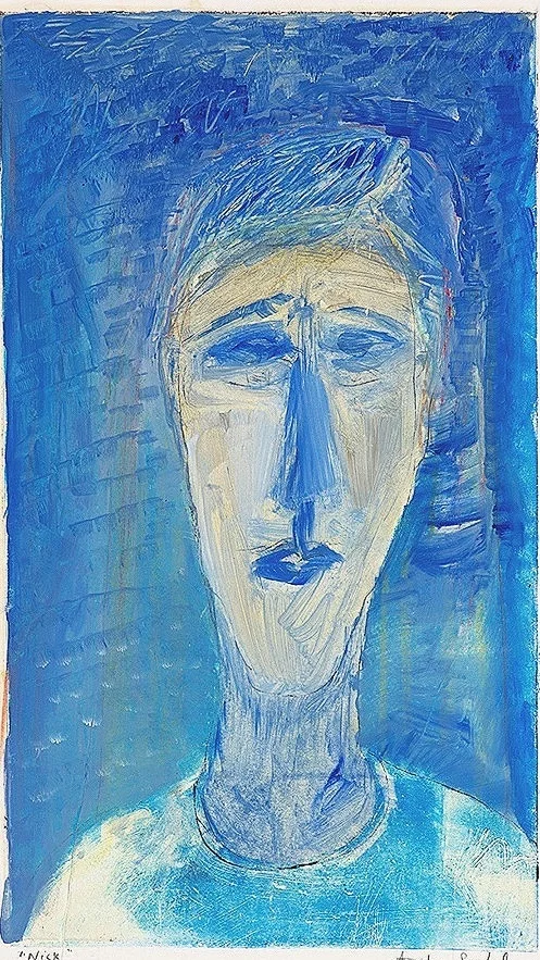 Blue Pigment from A Narrow Alley