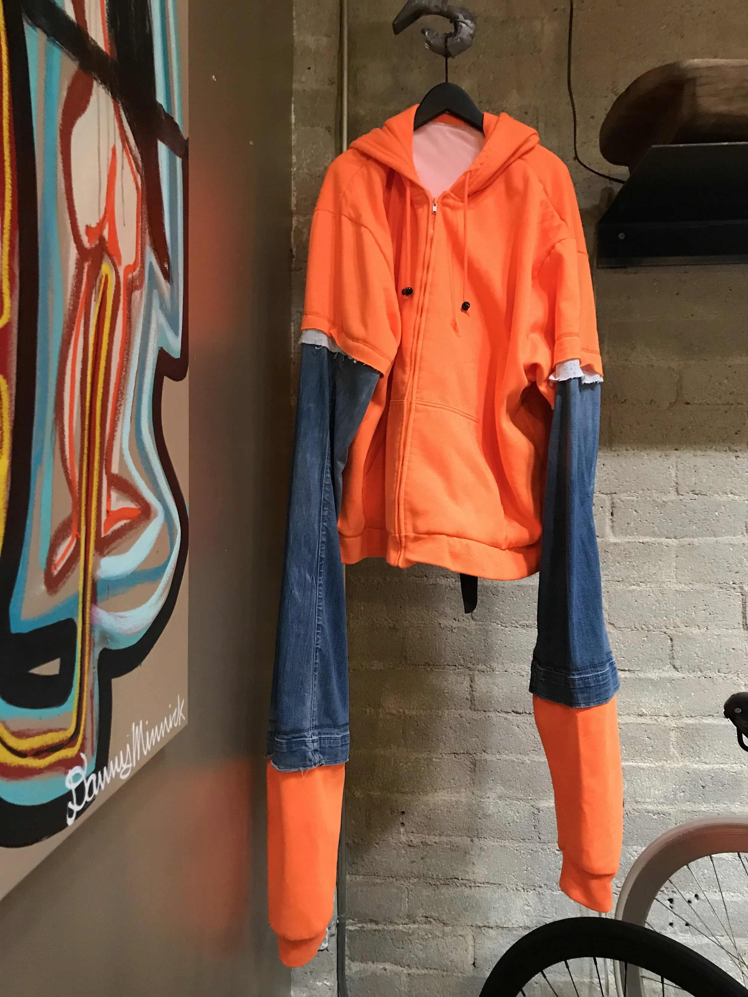 Utility Hoodie in Orange