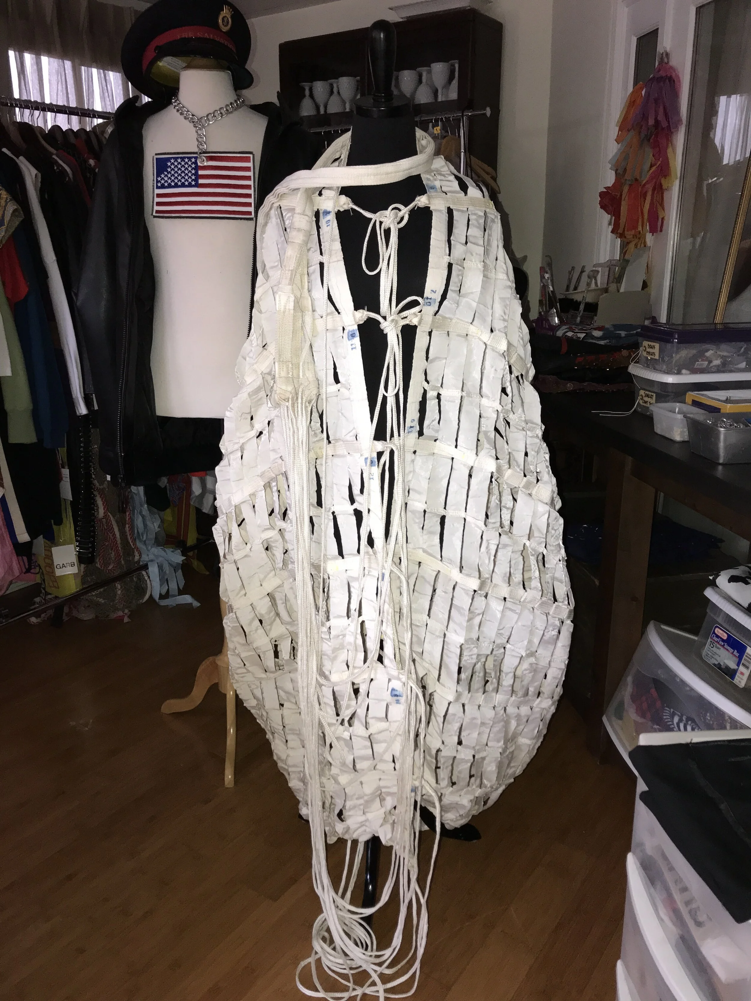 Parachute Jacket in White