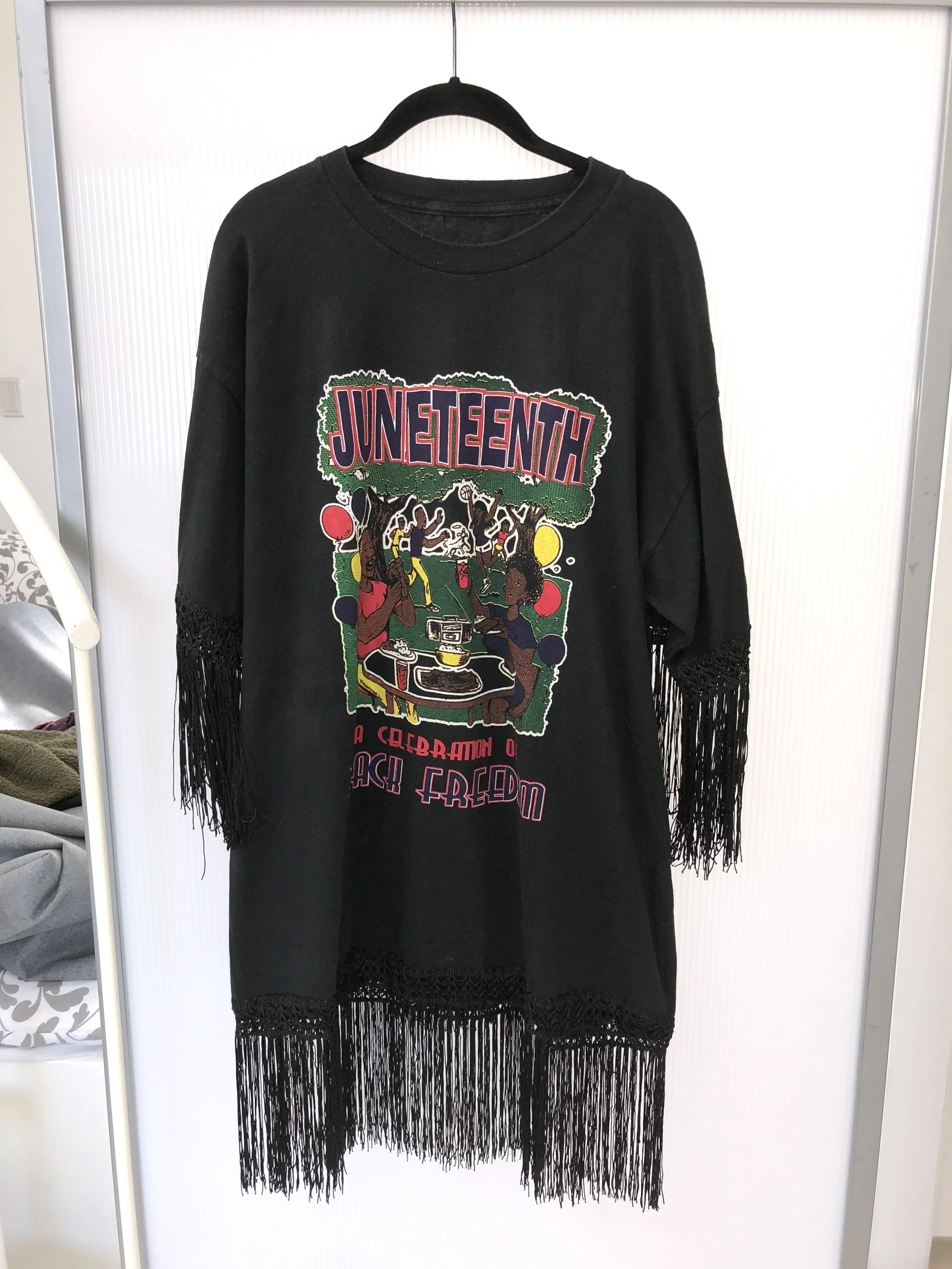 Juneteenth Shirt with Fringe