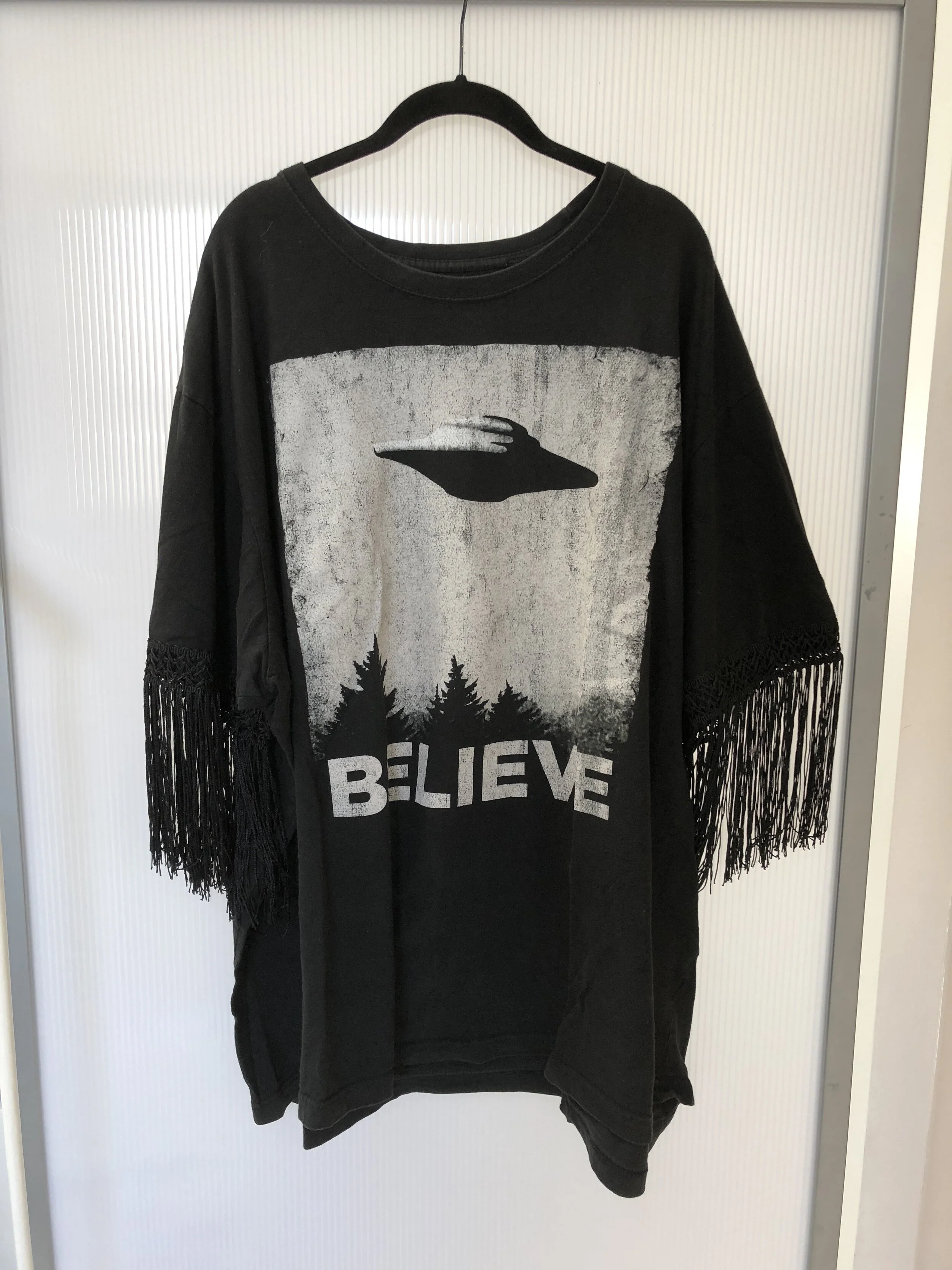 Believe Shirt with Fringe