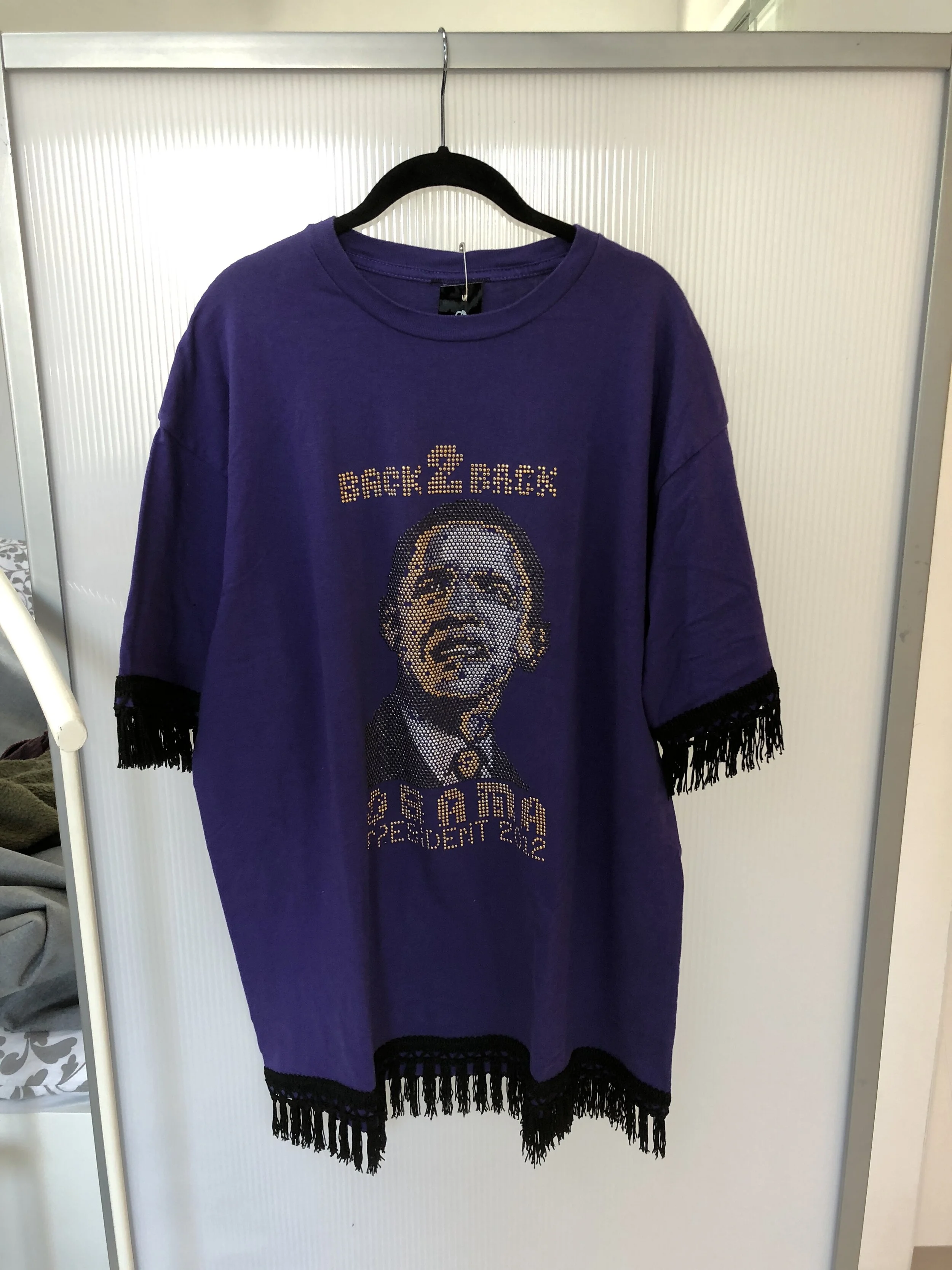 Back 2 Back Obama Shirt with Fringe