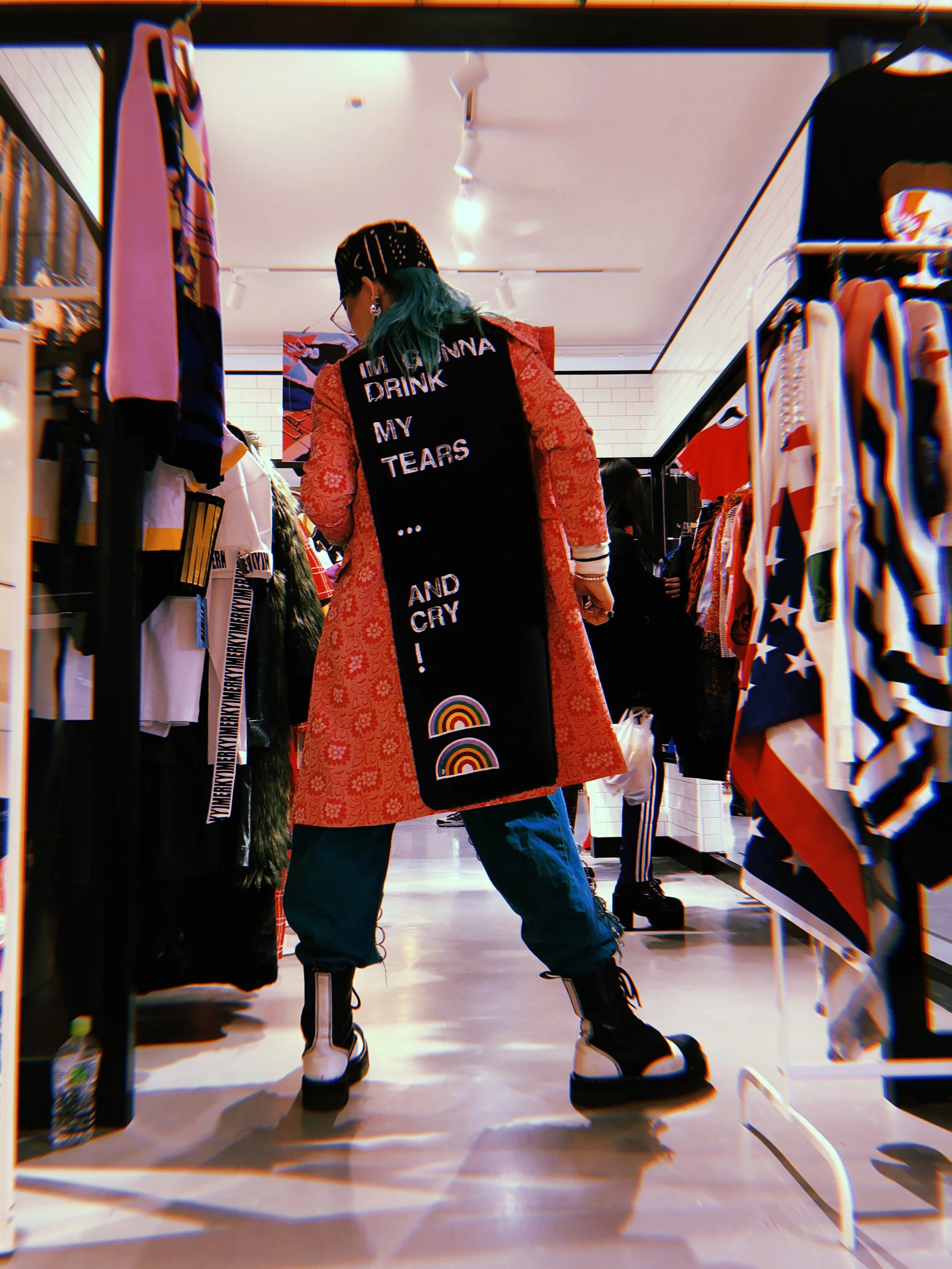 Drink My Tears Jacket in Pink