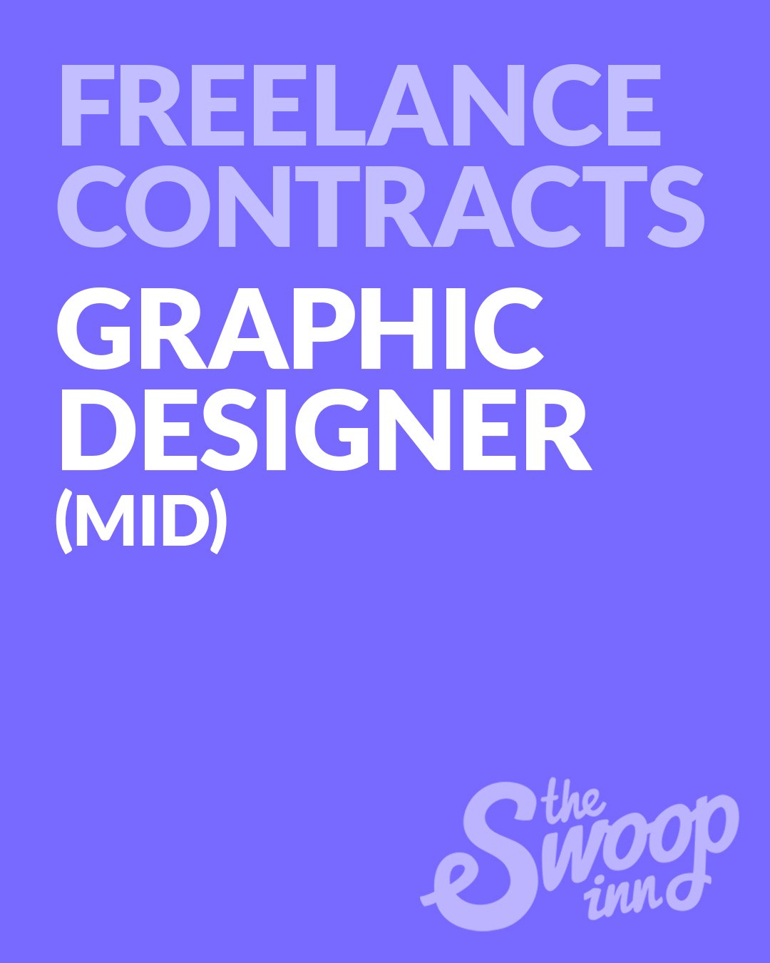 MID LEVEL GRAPHIC DESIGNERS APPLY NOW!
To find out more about freelance &amp; permanent opportunities with the best agencies and brands in town, visit the jobs page on our website&hellip; LINK IN BIO
.
.
#theswoopinn #freelancedesign #freelancedesign