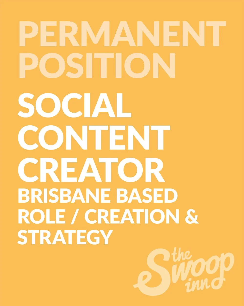 An exciting client has engaged Swoop to recruit a permanent Social Content Creator for their Brisbane office. Check out our jobs page for more&hellip; 
.
.
#theswoopinn #creativecontent #contentcreator #contentstrategy #contentcreation #queenslandjob