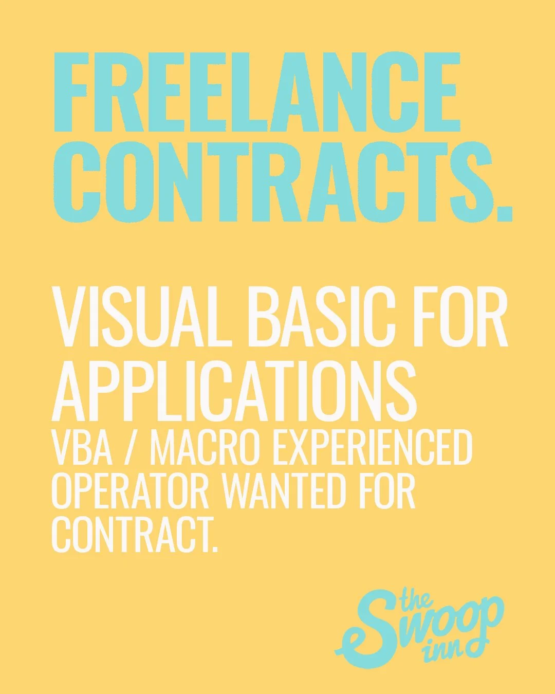 Freelance VBA/Macro Operator (Visual Basic for Applications) contract.