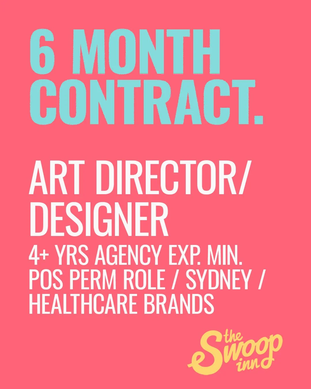 6 month Freelance Integrated Art Direction/Design contract (Sydney)