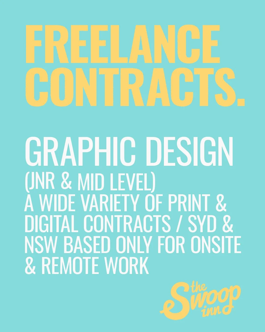 Freelance Graphic Design contracts (Jnr &amp; Mid)