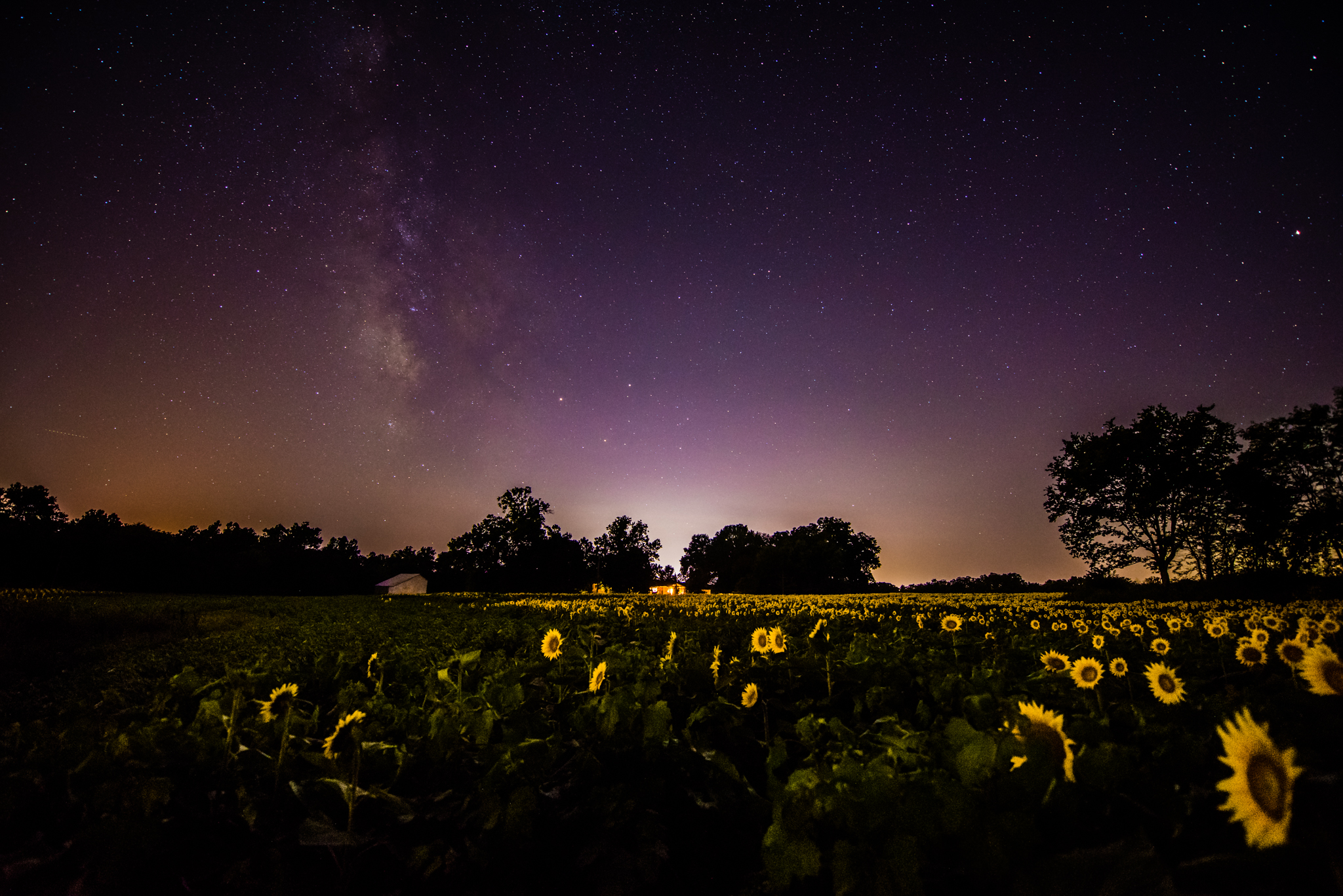 The Milky Way and other stars over Grinter's Farm - Lawrence, KS
