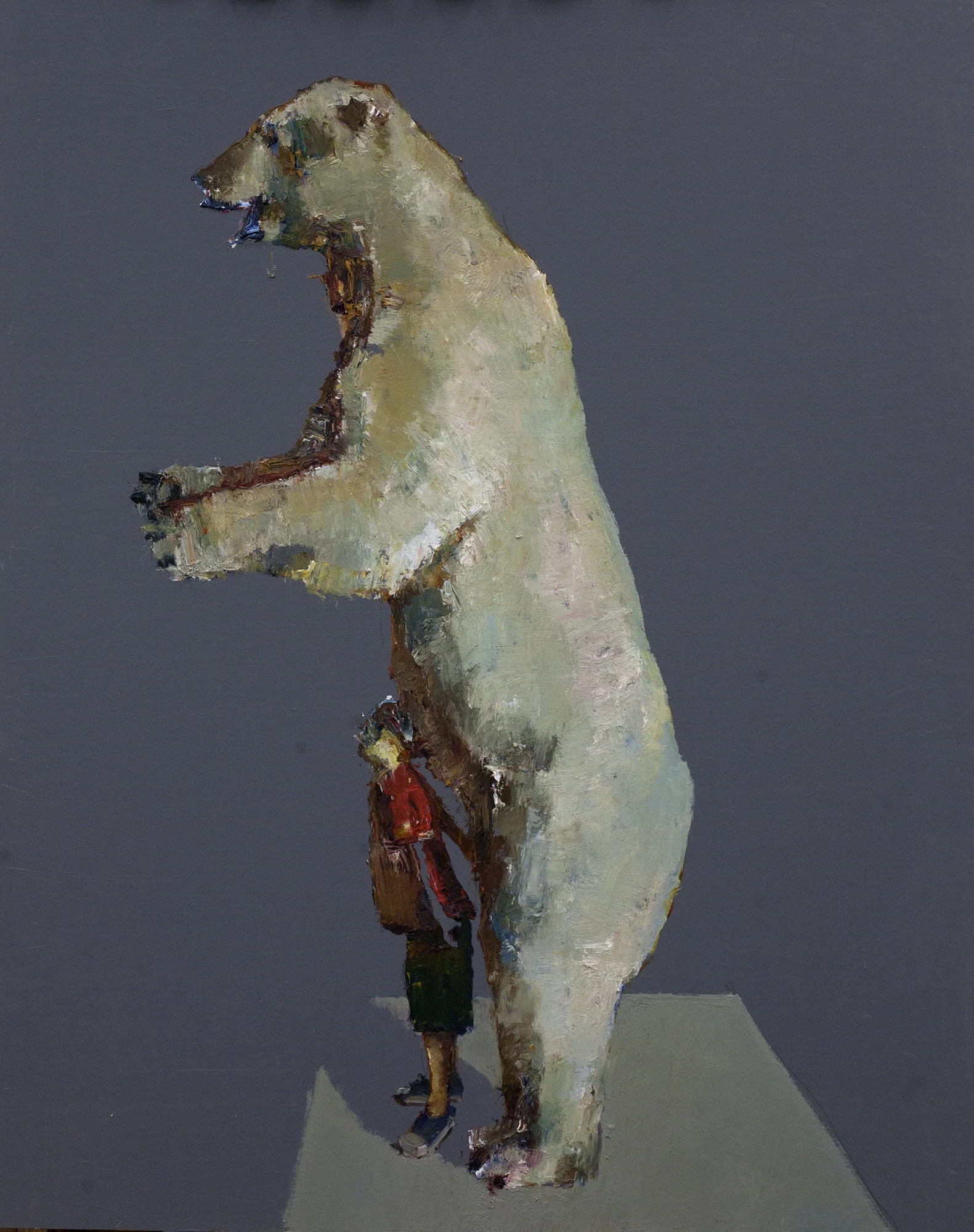 Protection 30x24 in. Oil on Board