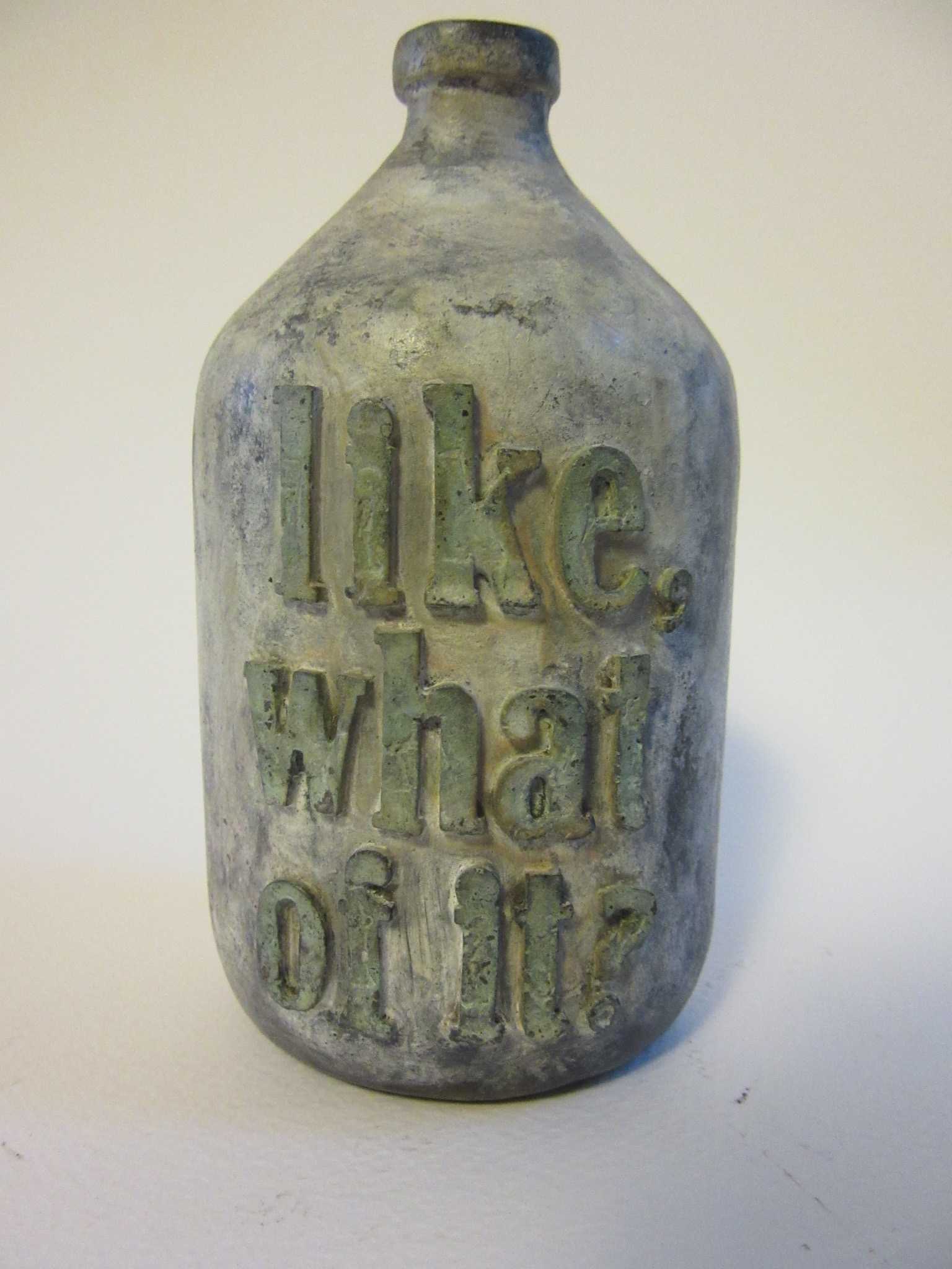 like, what of it?; 2015, bronze