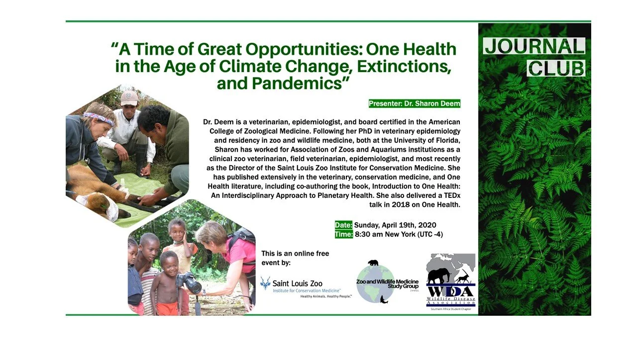 A Time of Great Opportunities: One Health in the Age of Climate Change, Extinctions, ersity Loss, and Pandemics: 