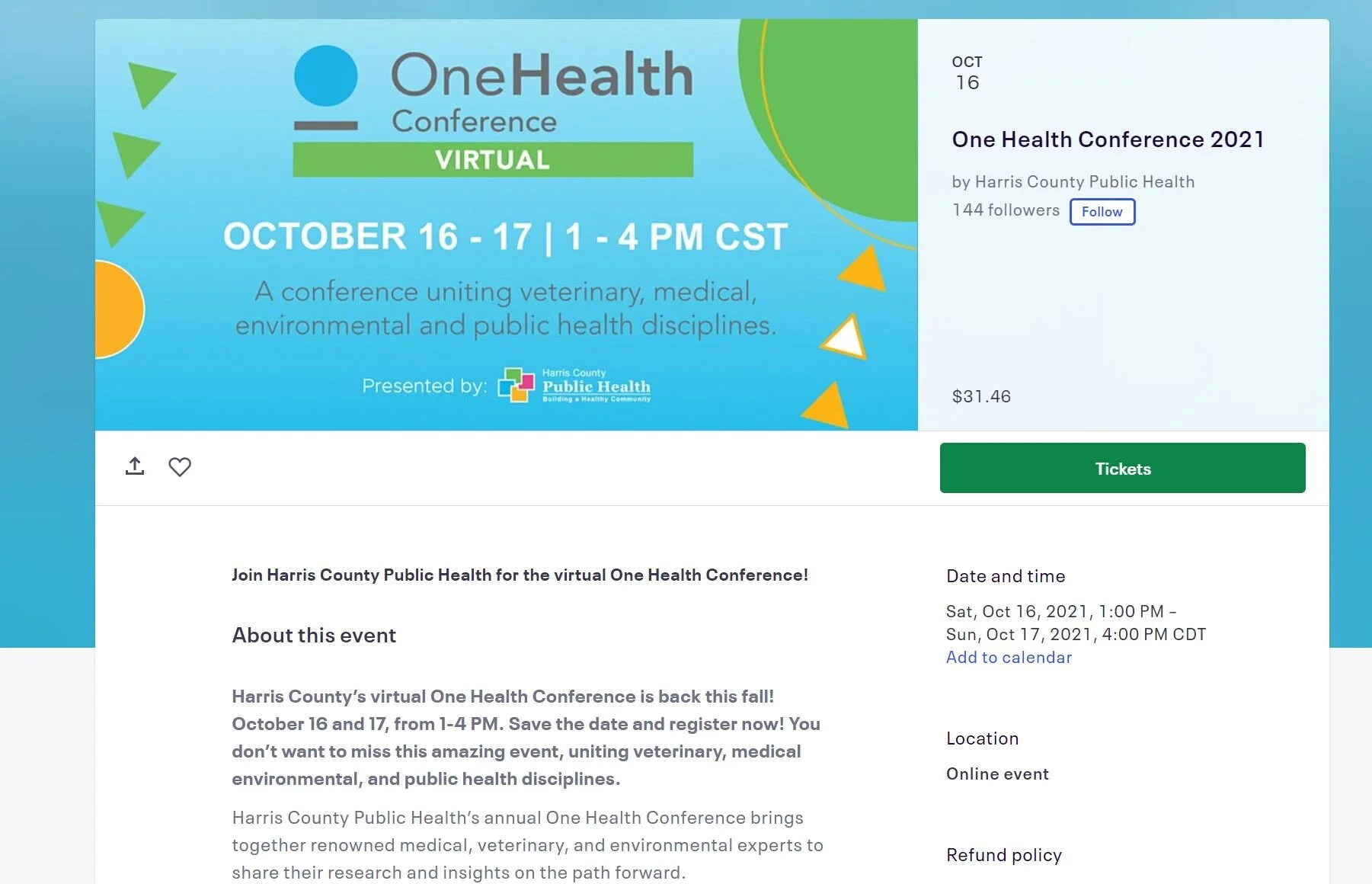 One Health Conference 2021