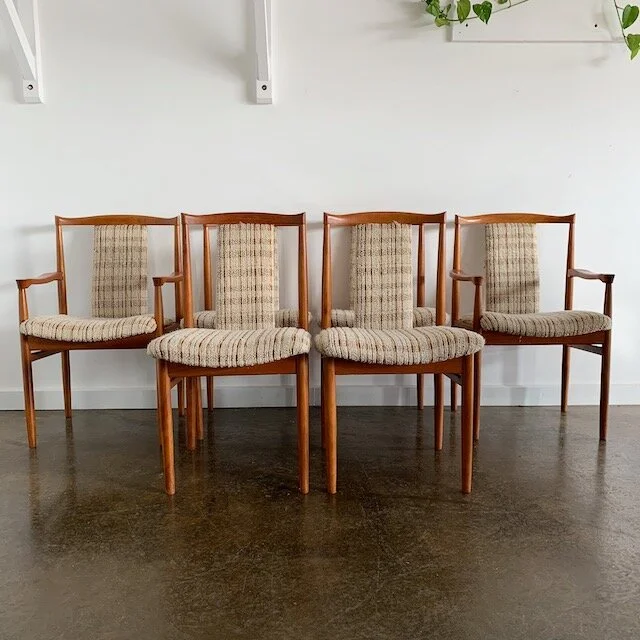 Six chairs by Burgess Furniture