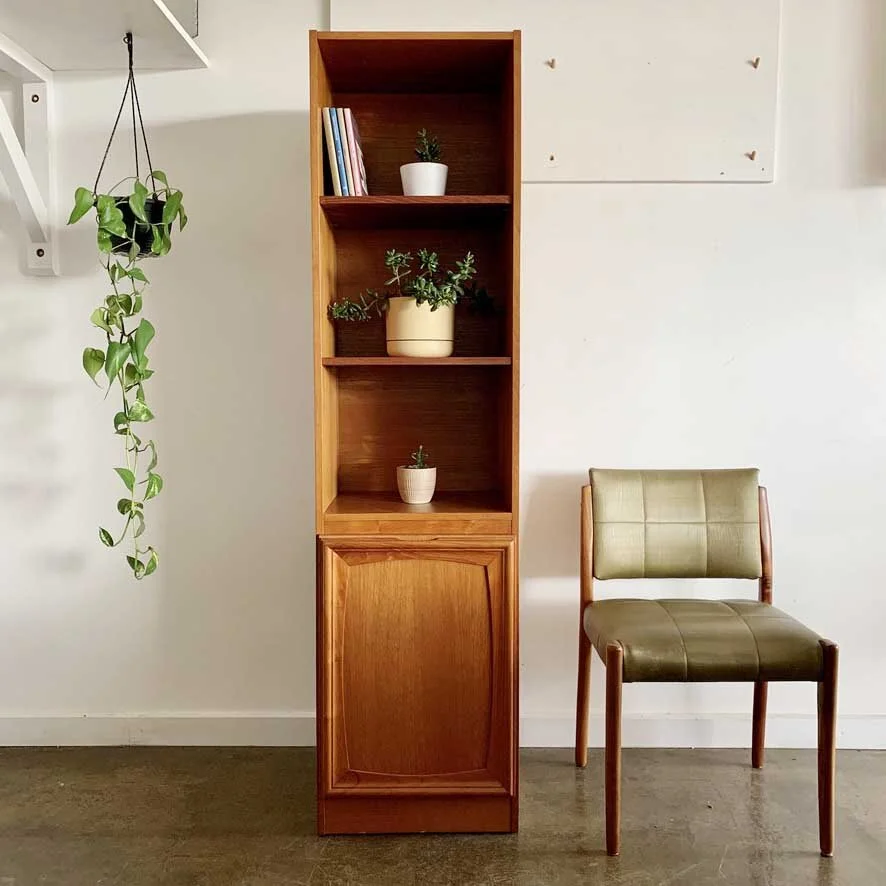 Teak shelving cabinet