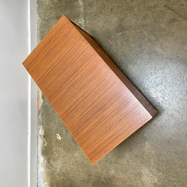 Retro teak storage box