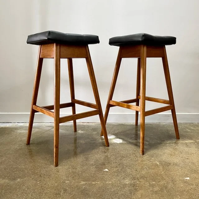 TH Brown Martelle stools - pair of  original 1960s