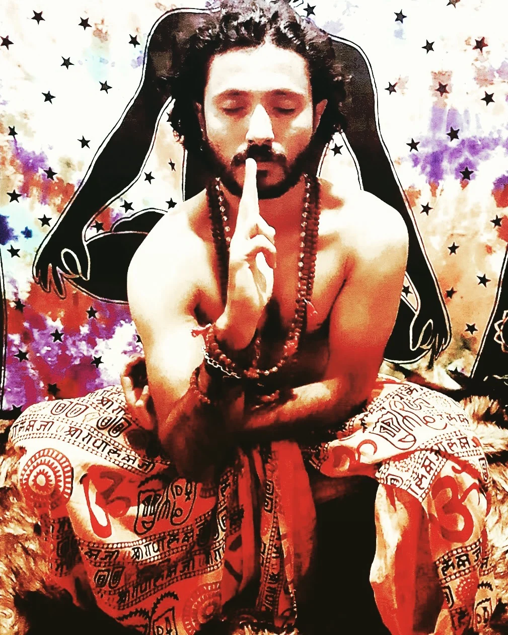 Yogi Rohan in a contemplative spiritual portrait