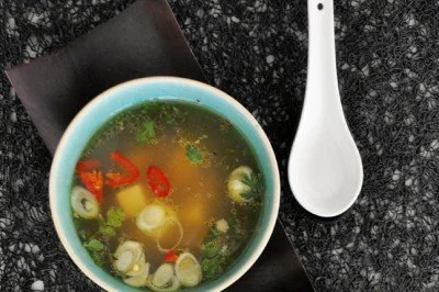 fragrant Chicken Broth with Tofu