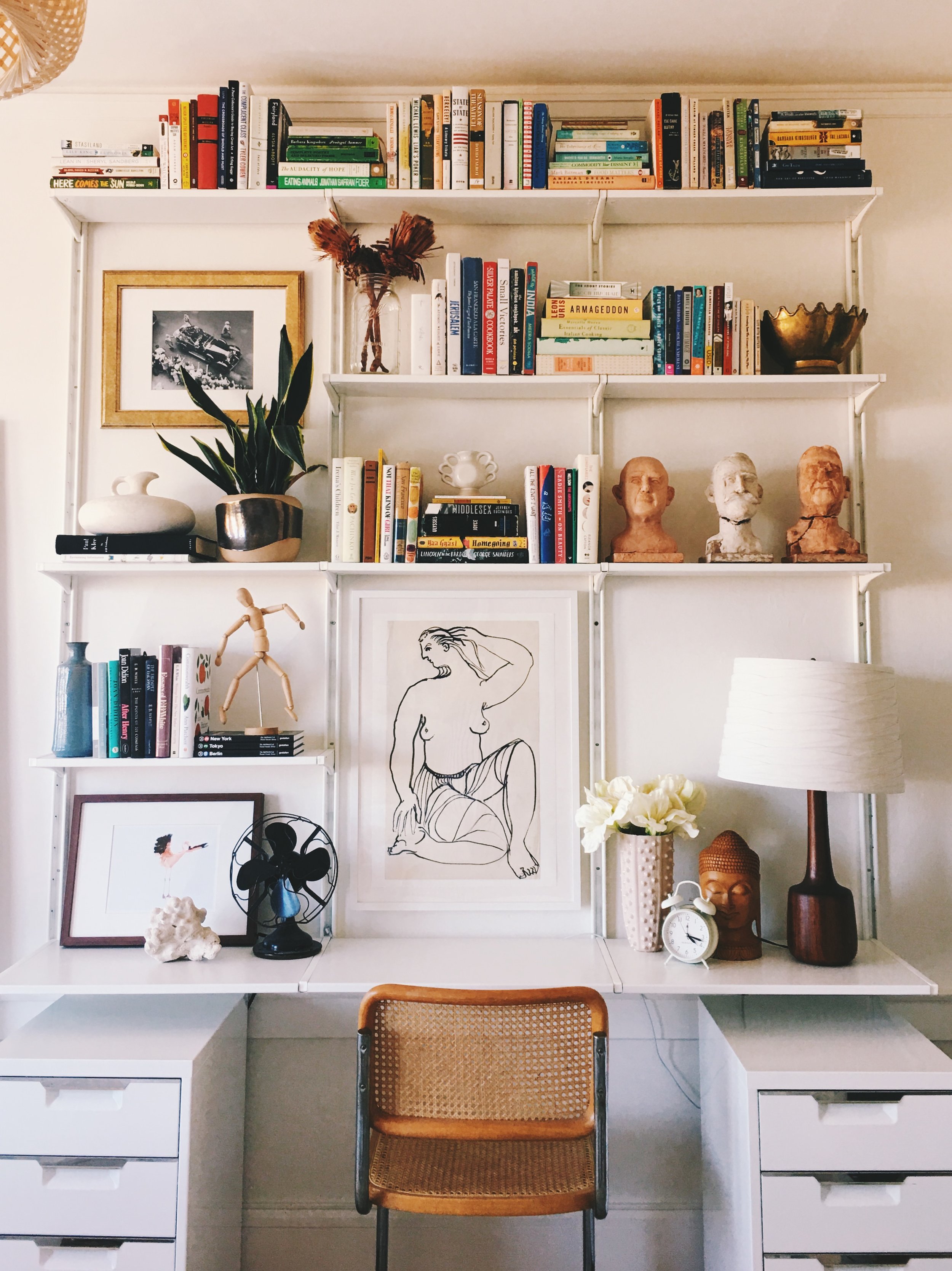 How I Designed Wall Mounted Shelving With Ikea Eliza Kern Design