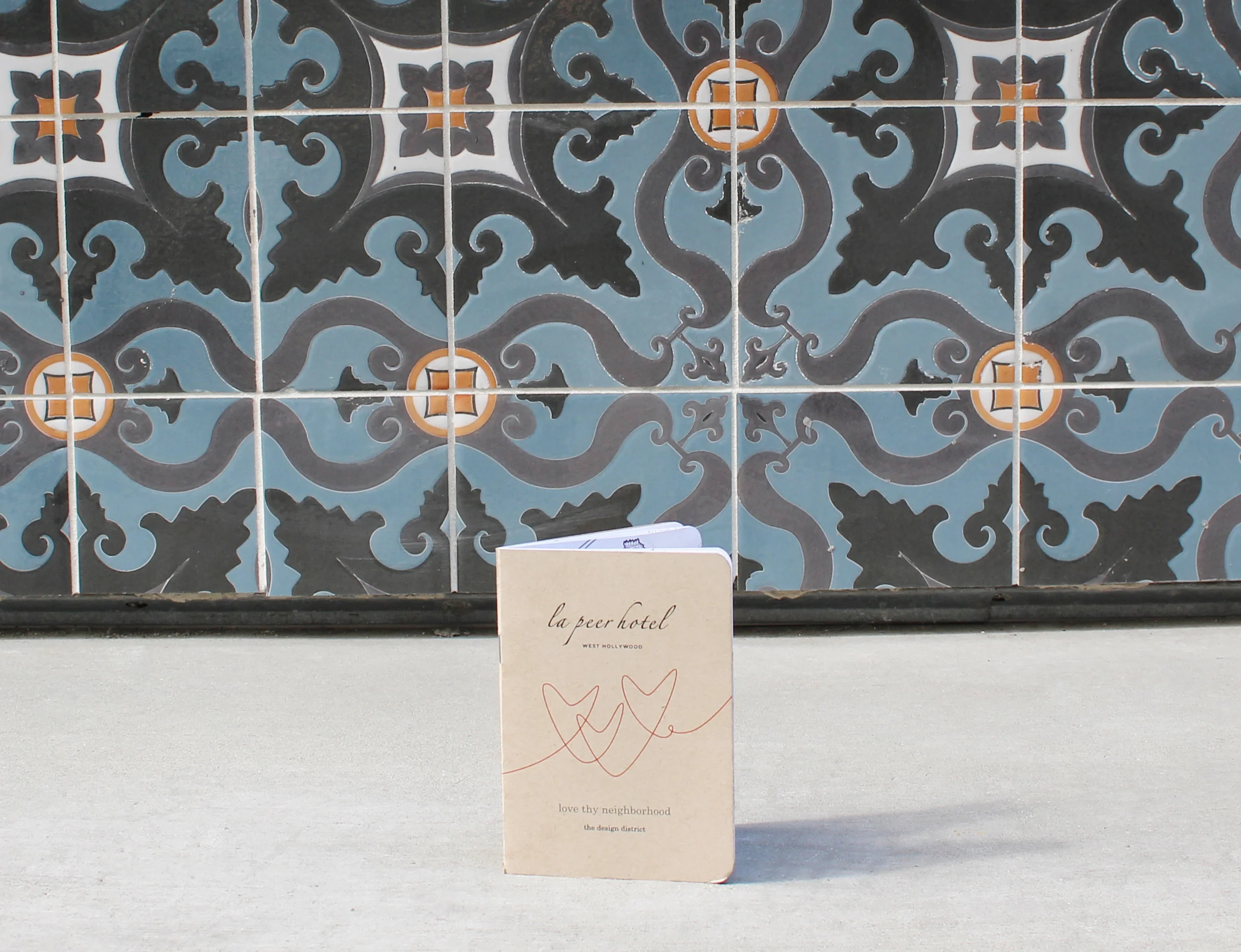 The passport photograph taken inside the hotel. 
