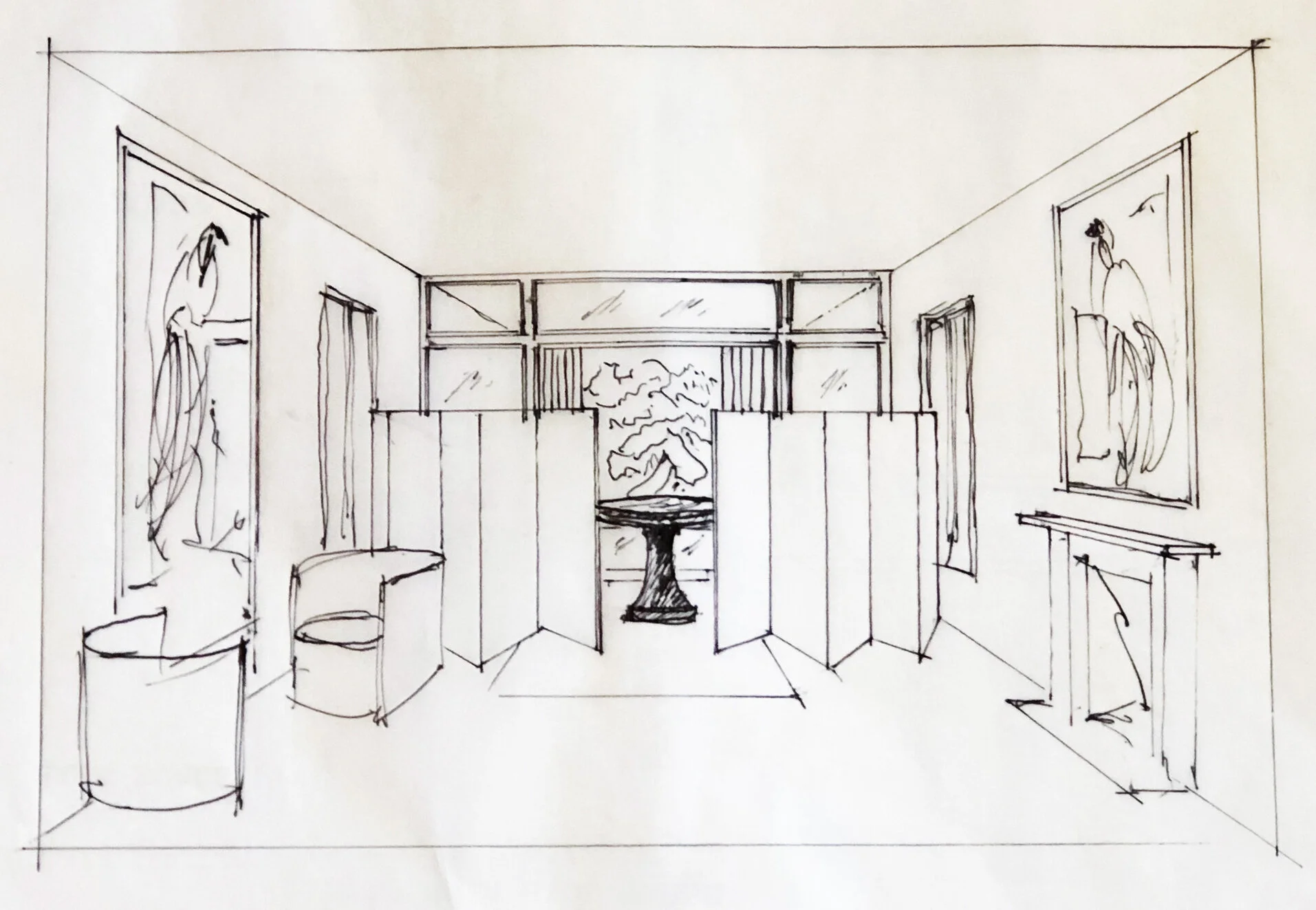Original room sketch courtesy of Felix Pfeifle from Office of Cultural Design.
