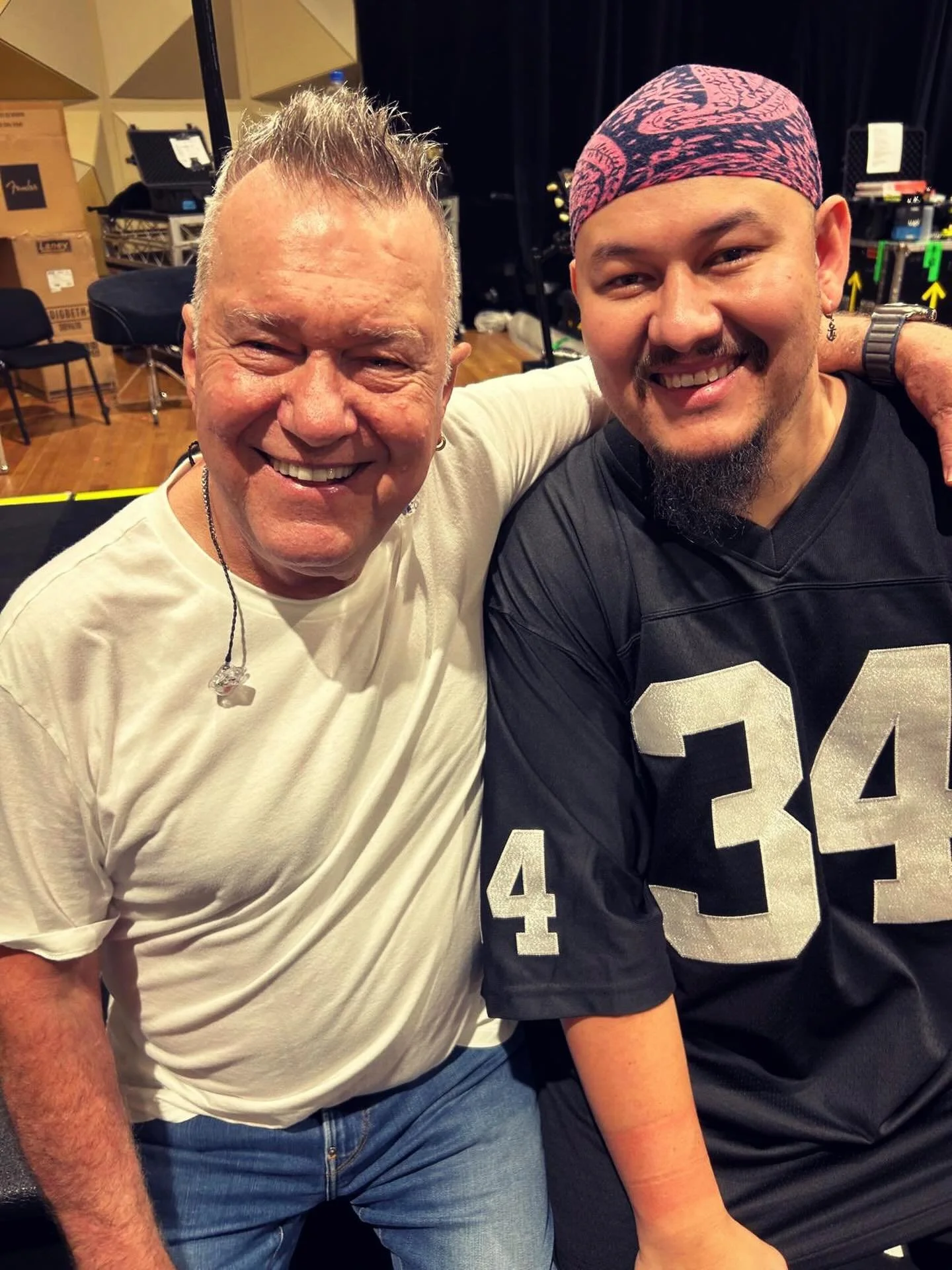 Back in action with my dear dad @jimmybarnesofficial 

Rehearsals done and we are Melbourne-bound for the first show of the Working Class Man 40th Anniversary Tour this Saturday night in Geelong, VIC. 

Hope to see you there!

#drummer #jackiebarnes 