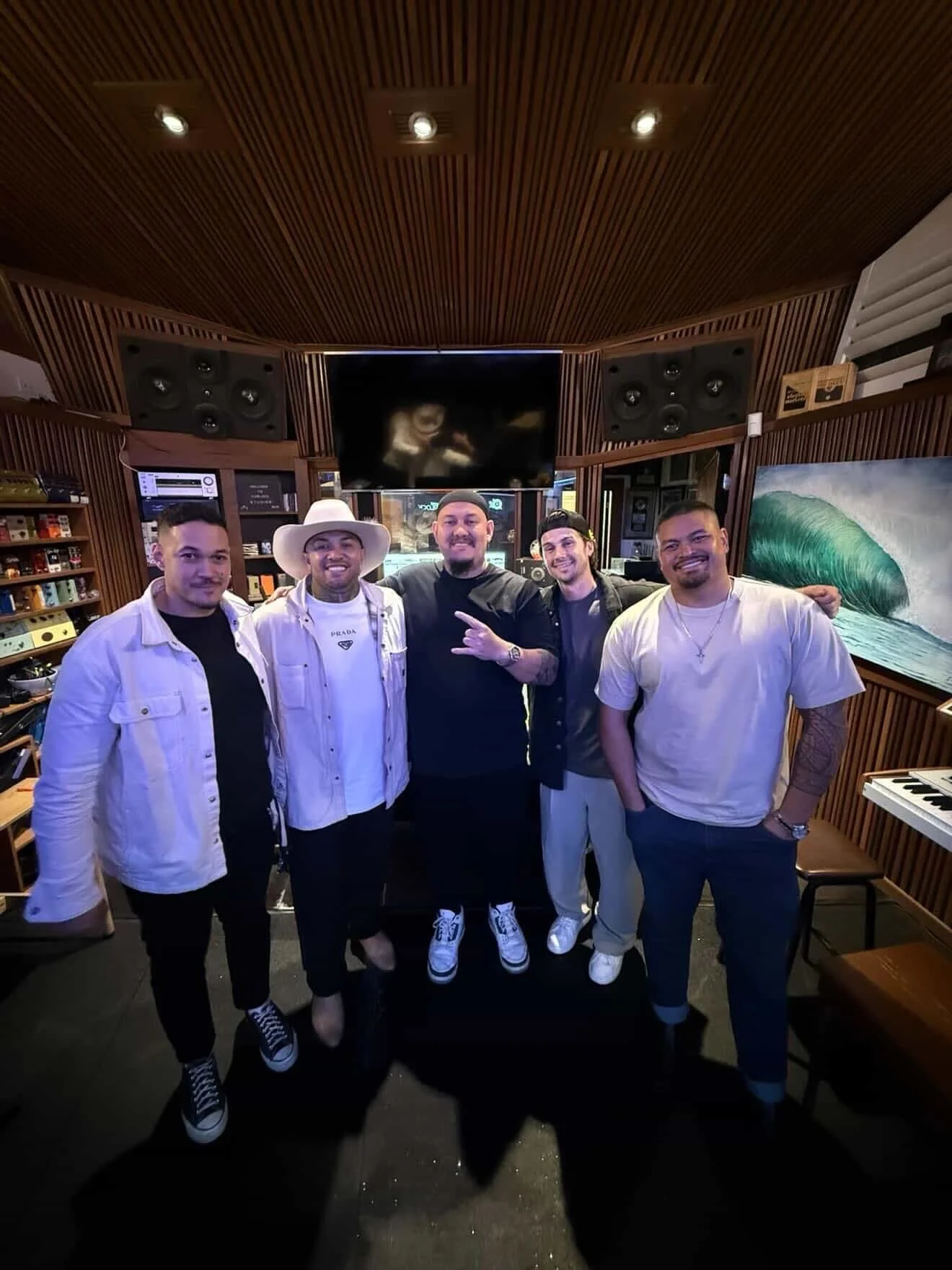 I&rsquo;ve been in the studio for the past few days with @simplywestmusic recording a bunch of new music with them. 

Some killer music and a LOT of laughs! Thanks @michaeldavid.md @nslvmusic @joeladams and @ricky_nifo for having me. And thanks to @j