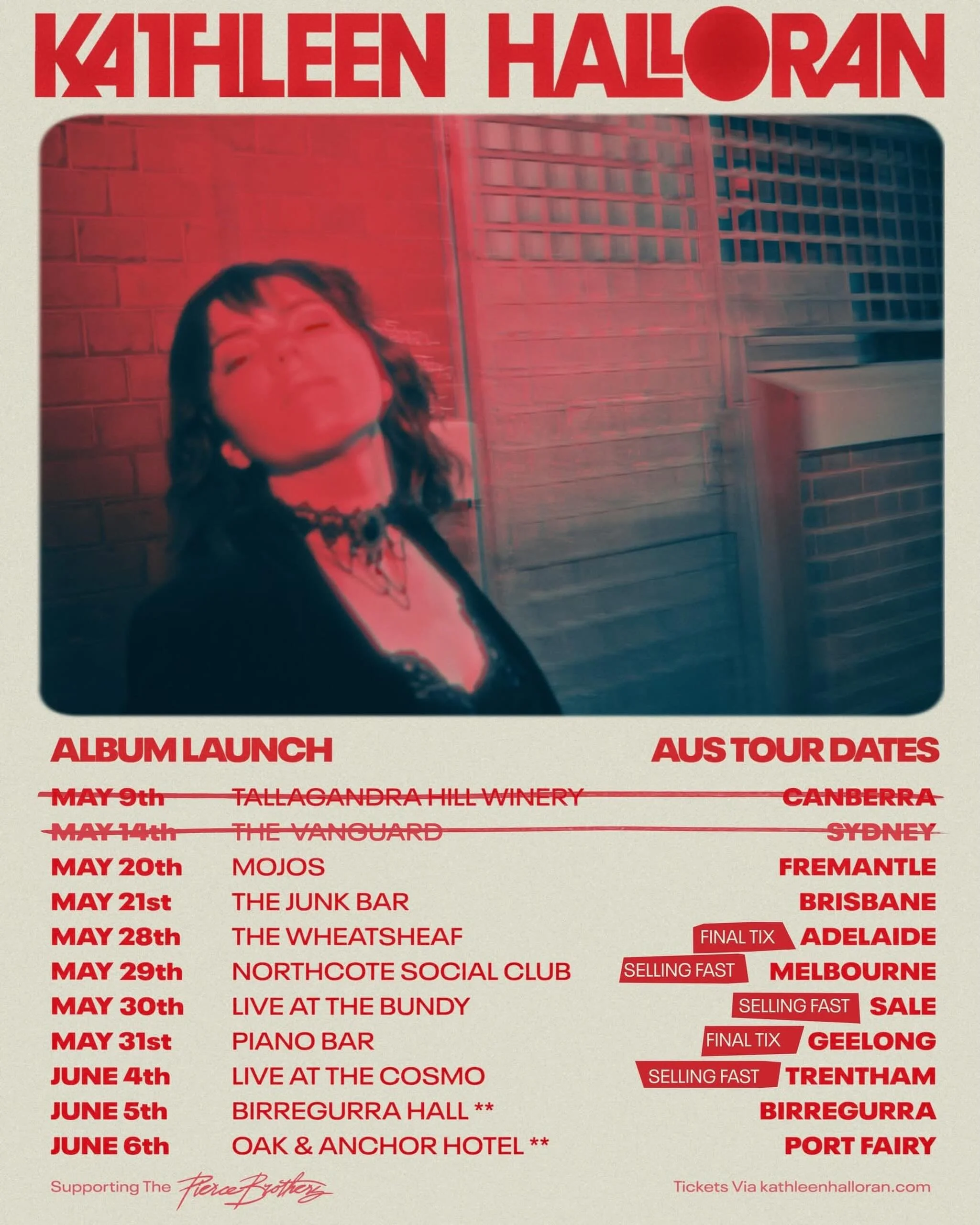 I&rsquo;m playing tonight in Brisbane, QLD with my friend @kathleen.halloran.music as part of her &ldquo;Nobody&rsquo;s Baby&rdquo; Album Launch Tour.

Come on down to the Junk Bar in New Farm tonight for some great new music! Doors 6:30pm, Show at 8