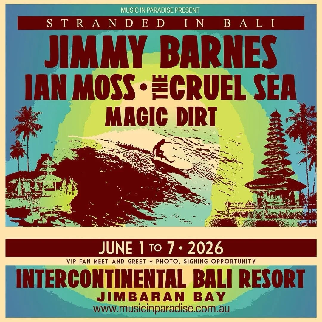 Next Stop - Bali, Indonesia for @musicin.paradise with @jimmybarnesofficial 

Pumped to make music in a tropical paradise by the sea at the Intercontinental Jimbaran.

#drummer #jackiebarnes #jimmybarnes