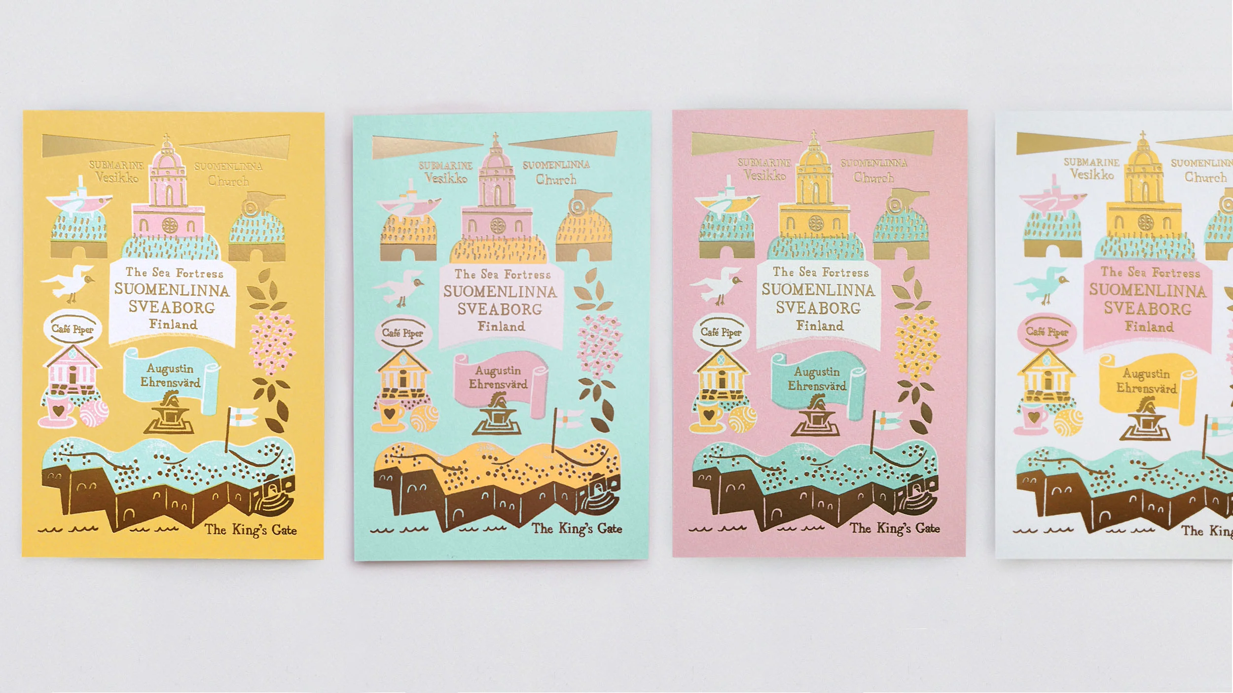 Illustration Postcards, Suomenlinna Sveaborg