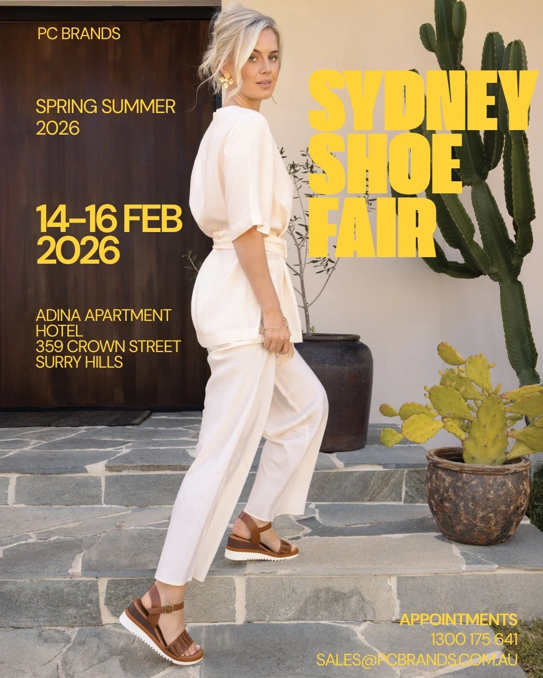 ✨ Footwear Retailers + Boutique Buyers &mdash; You&rsquo;re Invited! ✨
PC Brands is stepping into the new season with style, and we can&rsquo;t wait to share it with you.

Join us at the Sydney Shoe Fair, where we&rsquo;ll be unveiling our Spring Sum