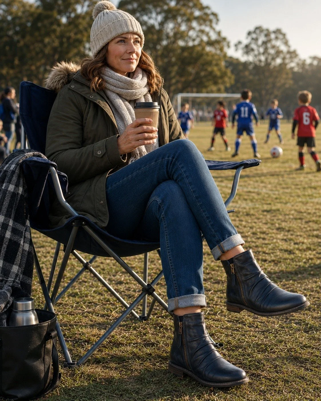 Cold sidelines. Hot coffee. Happy feet. ❄️☕⚽

The new Silver Lining by @klouds_footwear XANADU Boot is made for those chilly Saturday mornings spent cheering from the sidelines. Crafted with an unbelievably soft garment leather upper, Xanadu feels bu