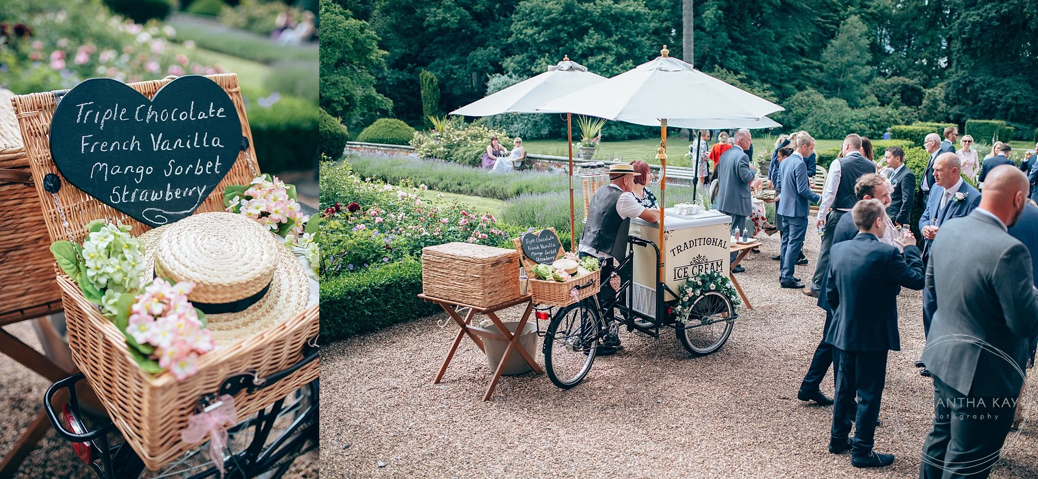 Wedding ice cream cart
