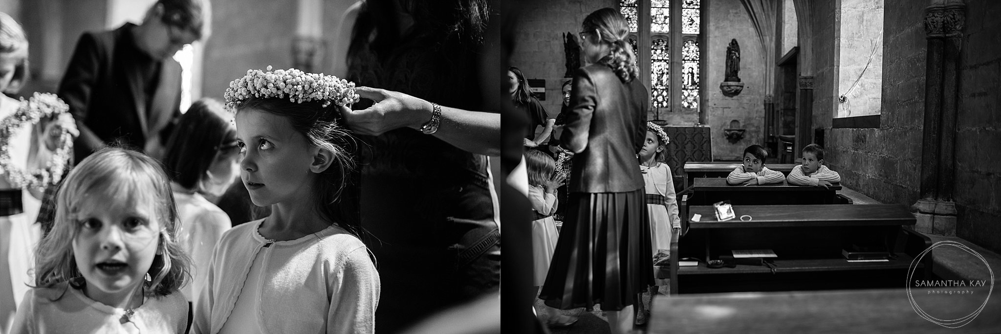 Black and white wedding photography