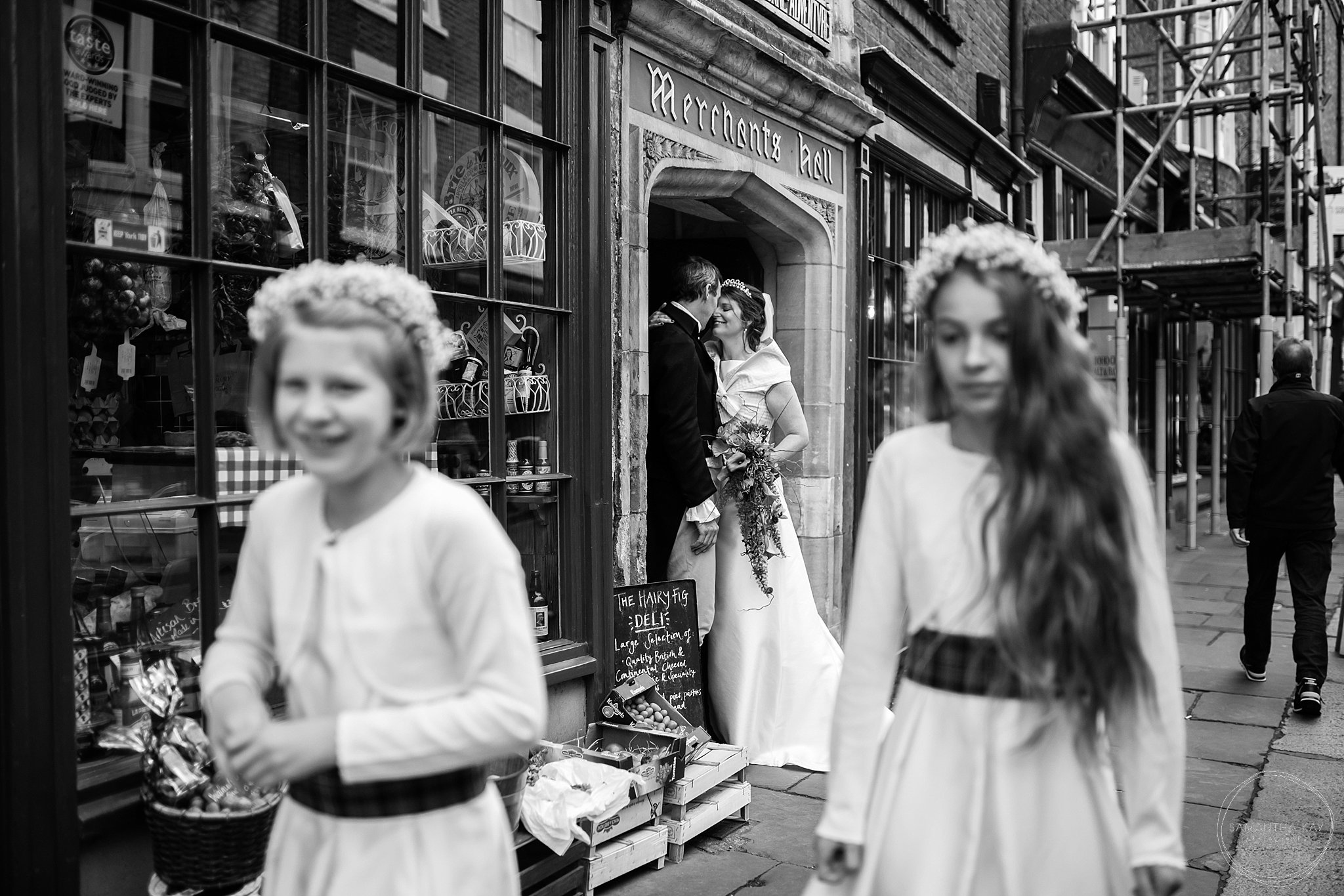 Black and white wedding photography