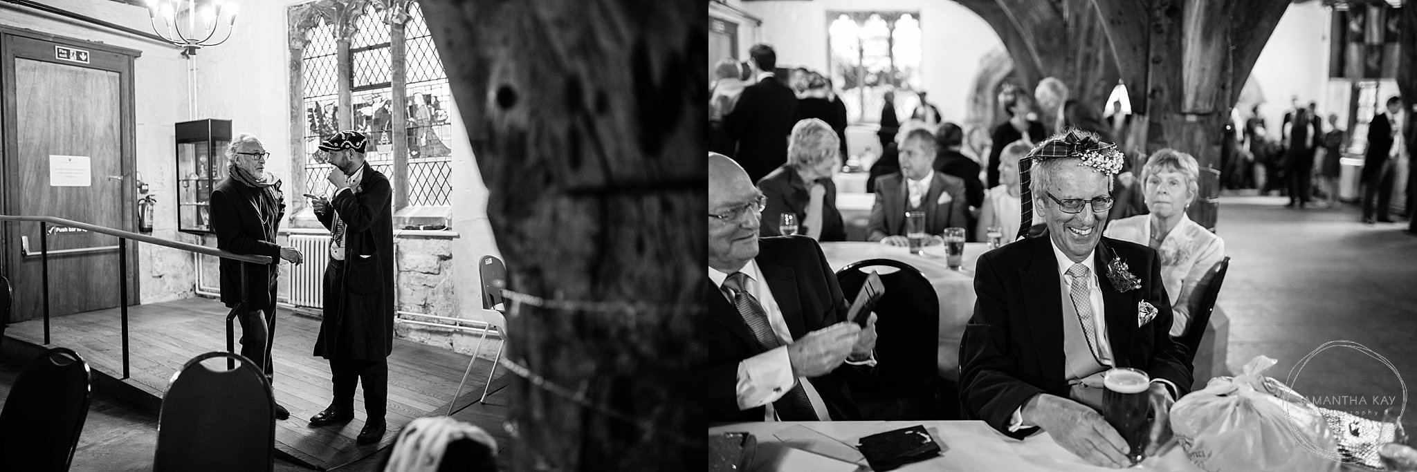 Black and white wedding photography