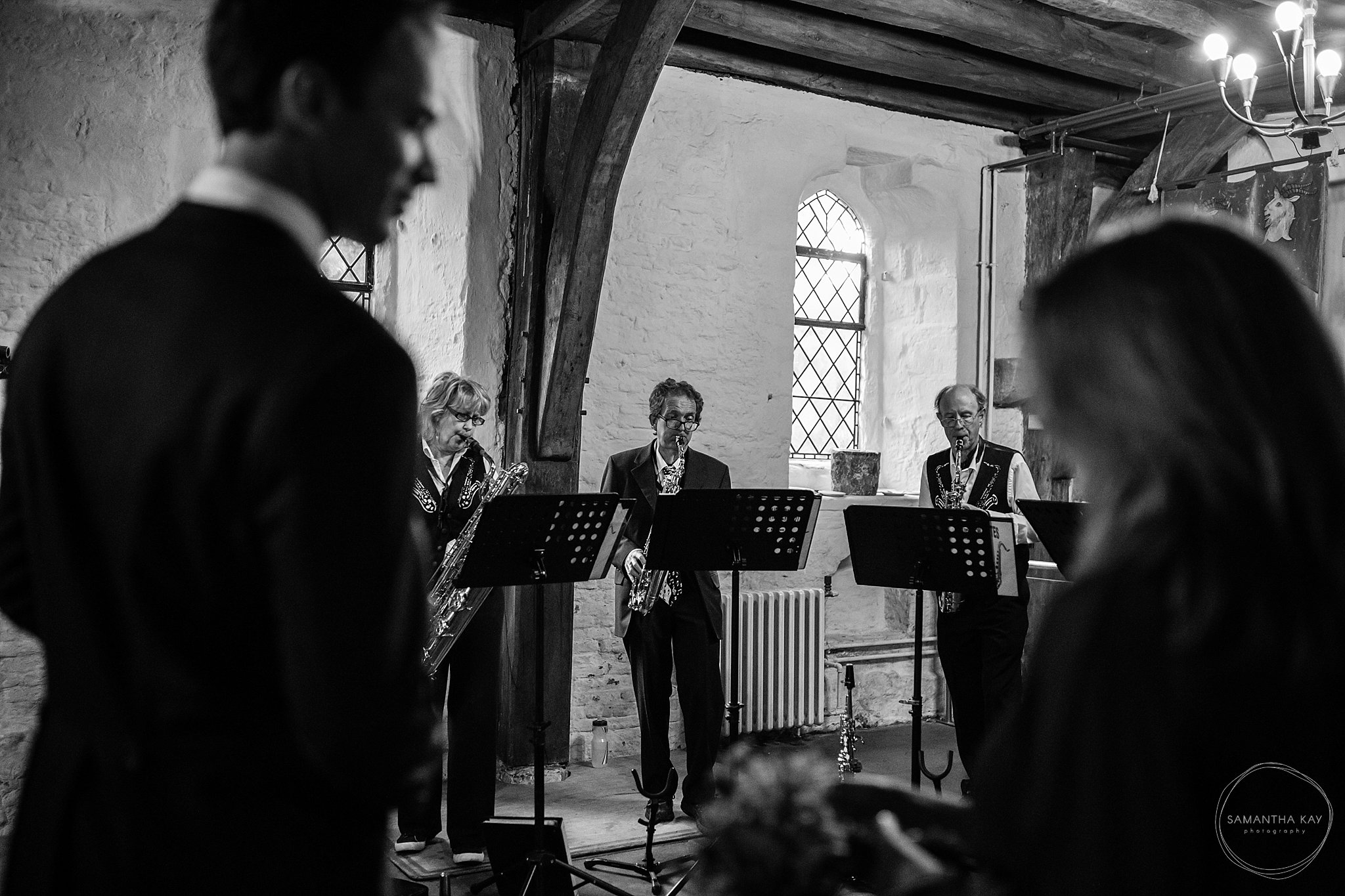 Black and white wedding photography