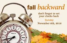 Fall Time Change is November 6, 2016. Read for Tips and Tricks for the Time Transistion