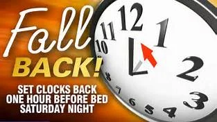 2017 FALL TIME CHANGE ON SUNDAY 11/5/2017