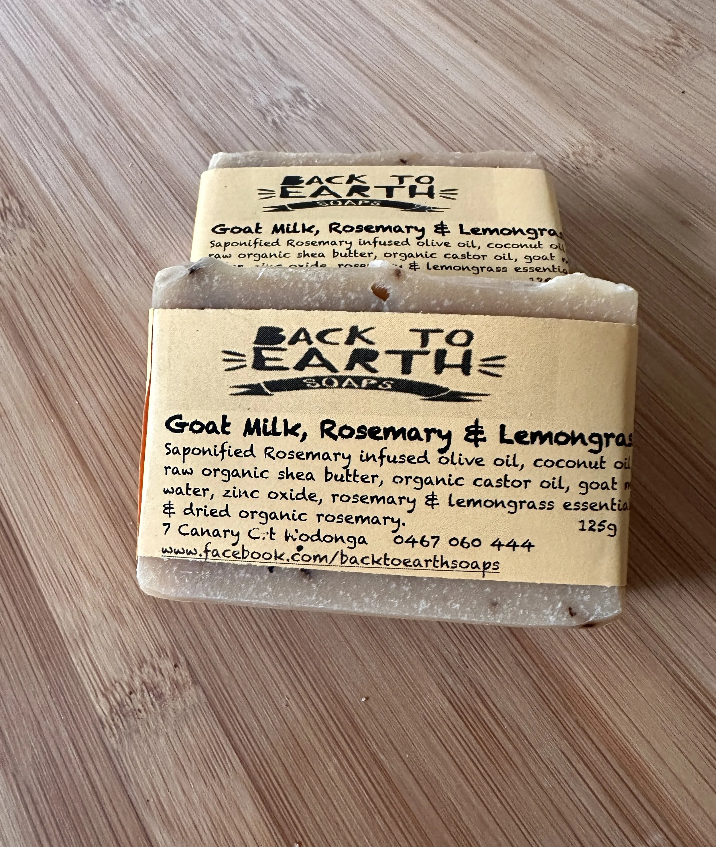 Goat Milk, Rosemary & Lemongrass 125g