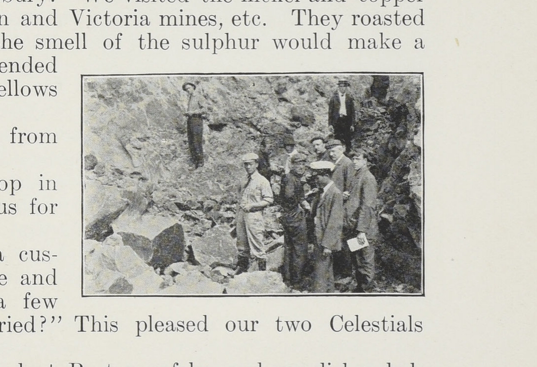 Tse and Wen at Mining Summer School, MIT Technique 1908. Image courtesy MIT Archives and Special Collections.