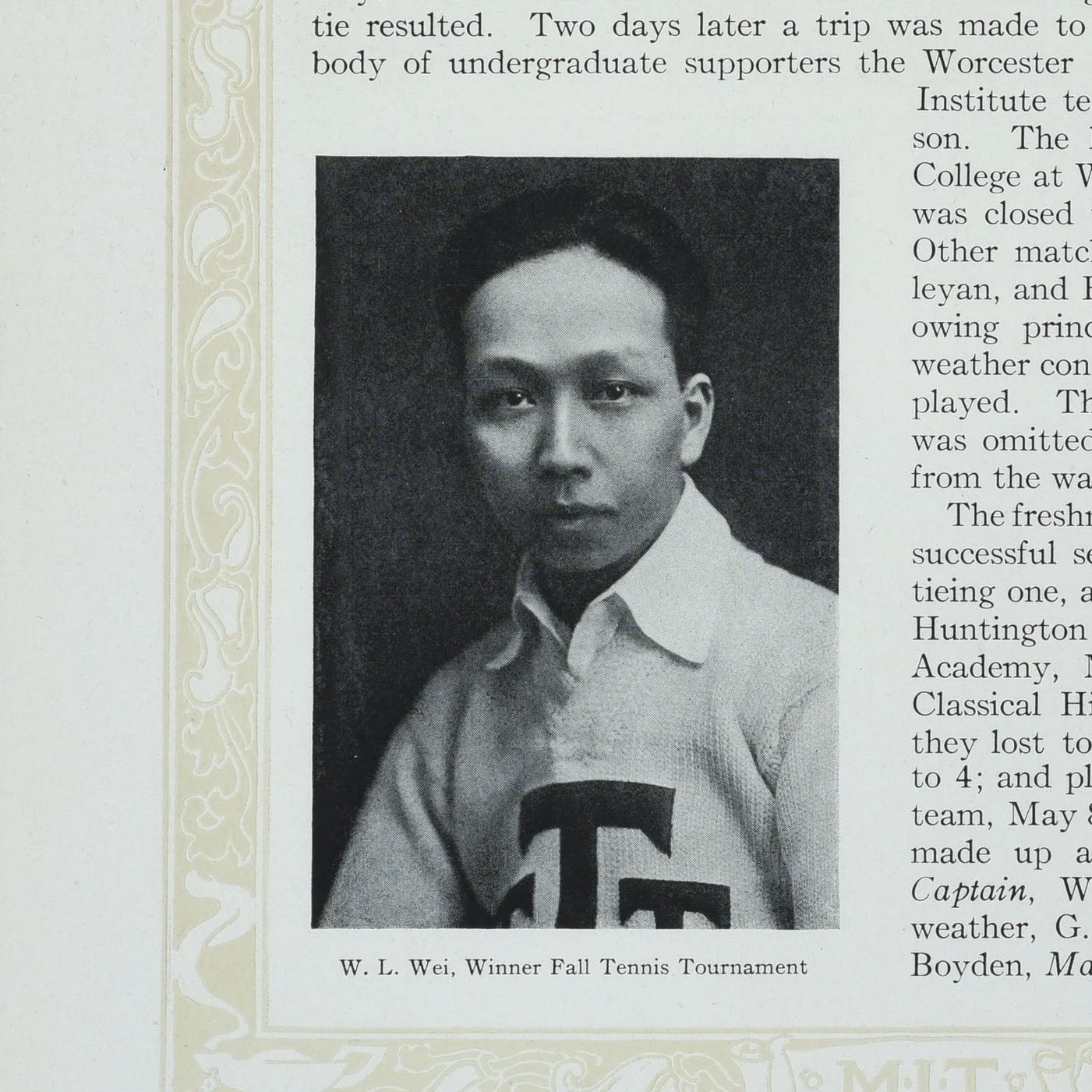 WL Wei, Technique 1919. Courtesy MIT Archives and Special Collections.