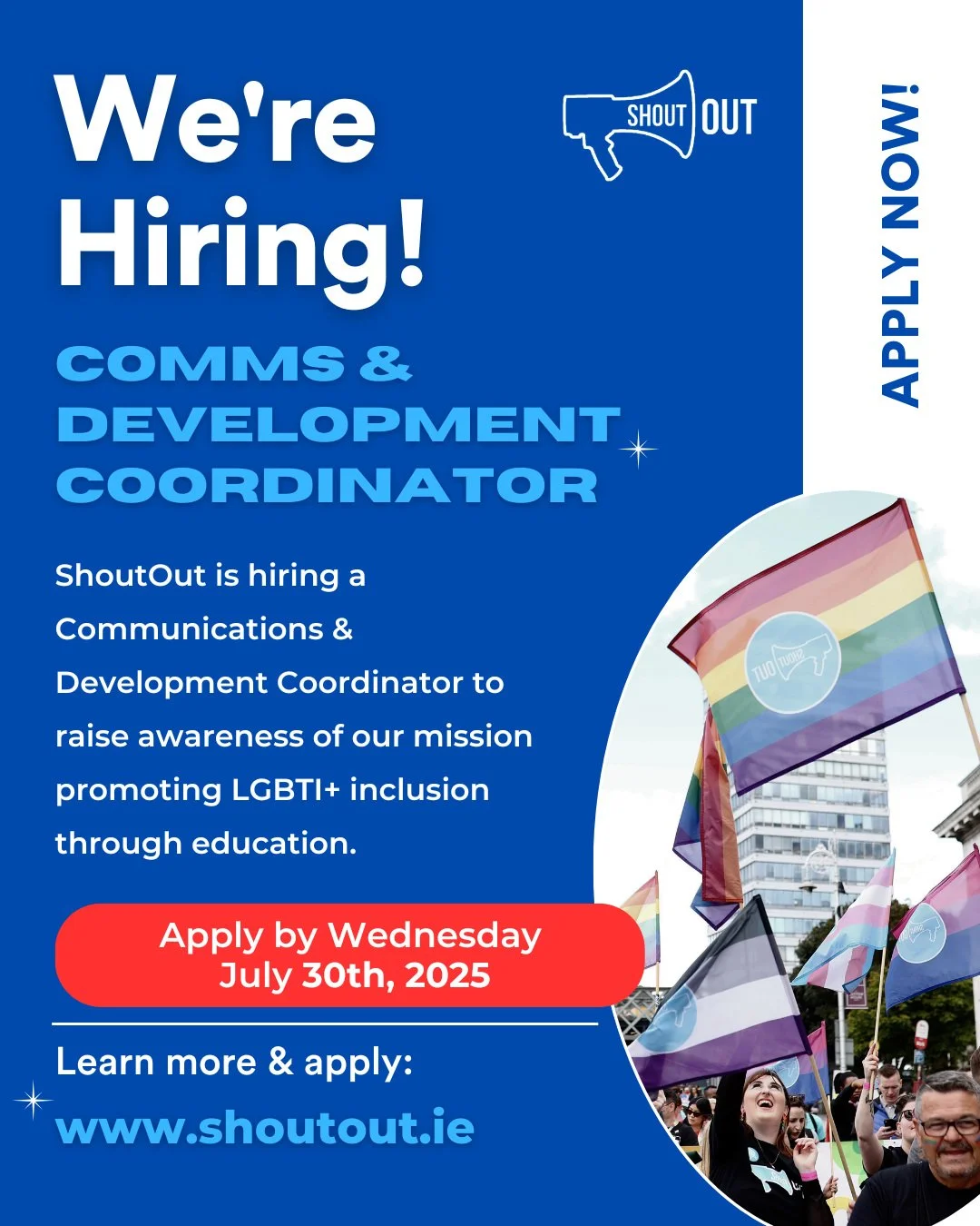 ShoutOut is hiring a Communications & Development Coordinator!