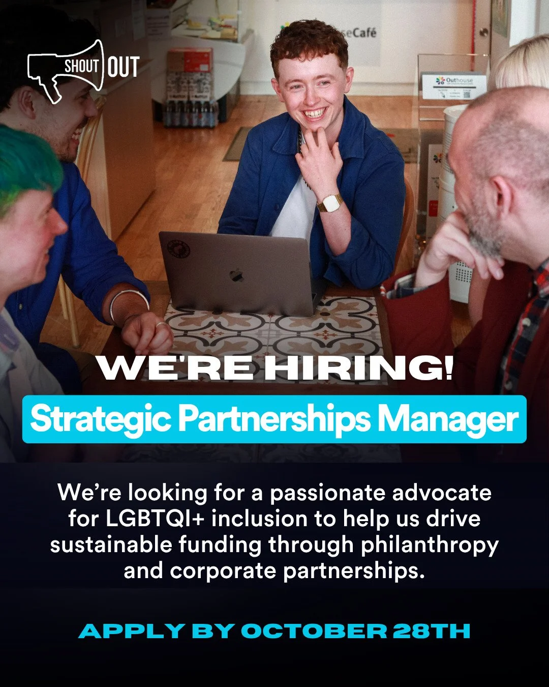 We&rsquo;re on the lookout for a passionate advocate for LGBTQI+ inclusion to join the ShoutOut team! 💫

This role will be key in helping us build sustainable funding through philanthropy and corporate partnerships, strengthening our work in educati