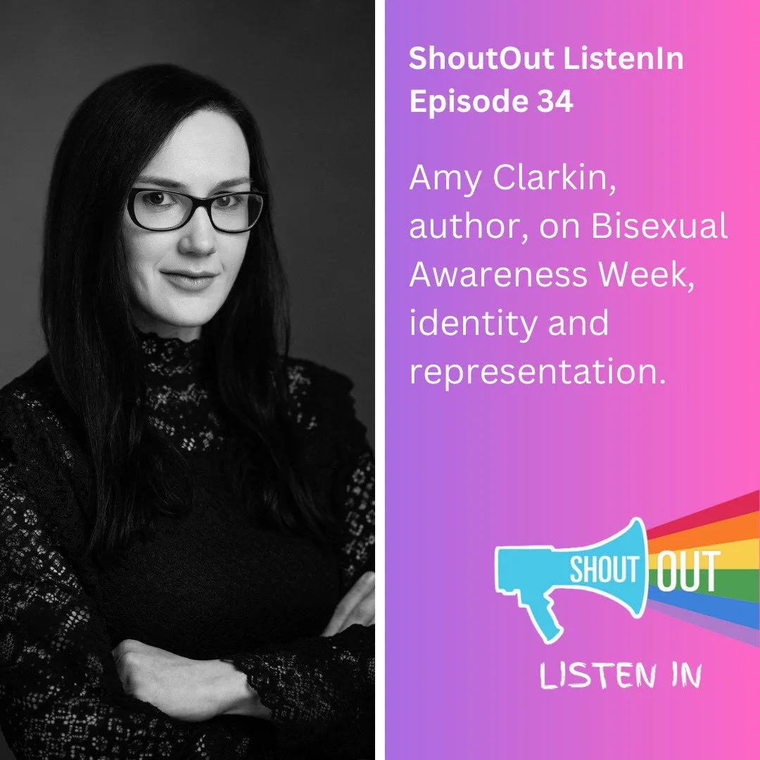 🎙🔈 A brand new episode of 𝕊𝕙𝕠𝕦𝕥𝕆𝕦𝕥,𝕃𝕚𝕤𝕥𝕖𝕟𝕀𝕟 is out now wherever you get your podcasts! 🤩

  Episode 34: Author Amy Clarkin on Bisexual Representation and Identity  

In this episode, author @amyclarkinwrites speaks with ShoutOut vo